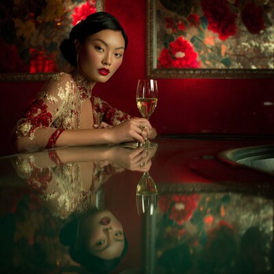 VIP lounge sang trọng với thành viên VIP đang được phục vụ đặc biệt