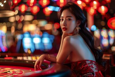 Slot machine interface với paylines và symbols được giải thích